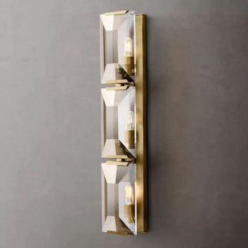 Harlow Crystal Triple Wall Sconce - King Lamps
