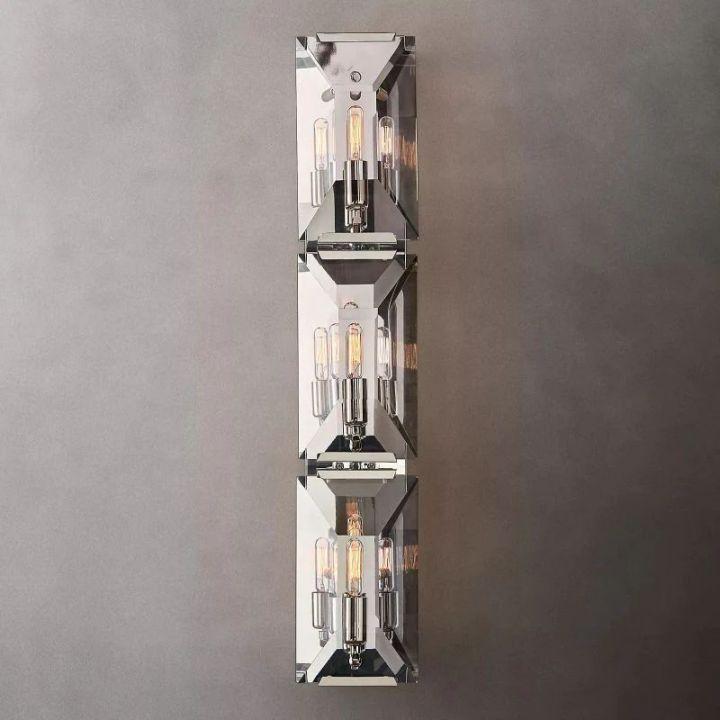Harlow Crystal Triple Wall Sconce - King Lamps