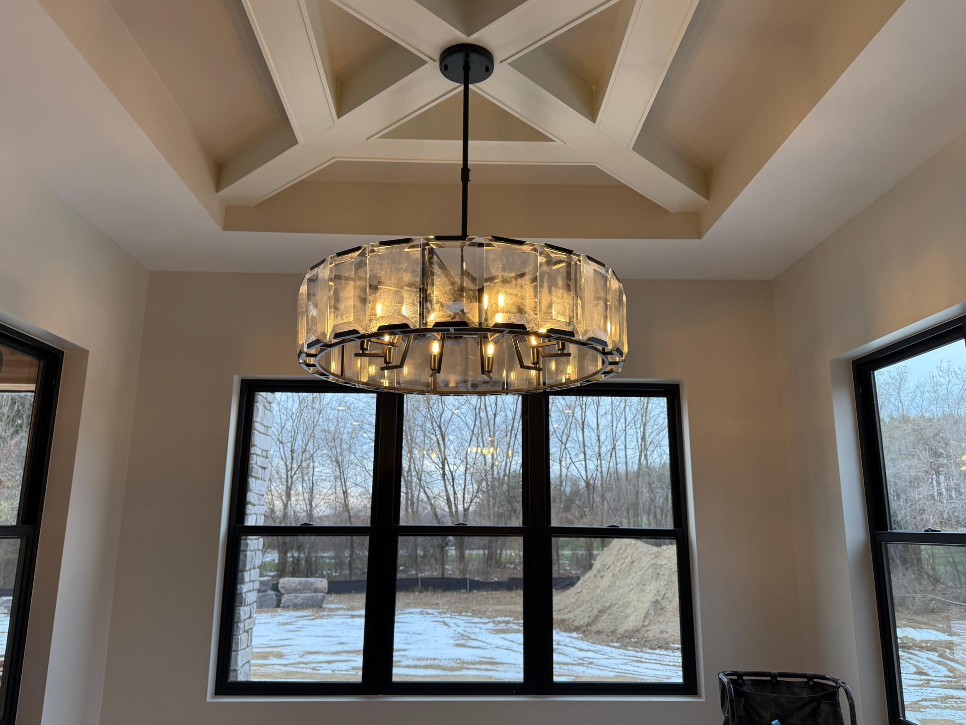 Harlow Crystal Round Chandelier 43" - King Lamps