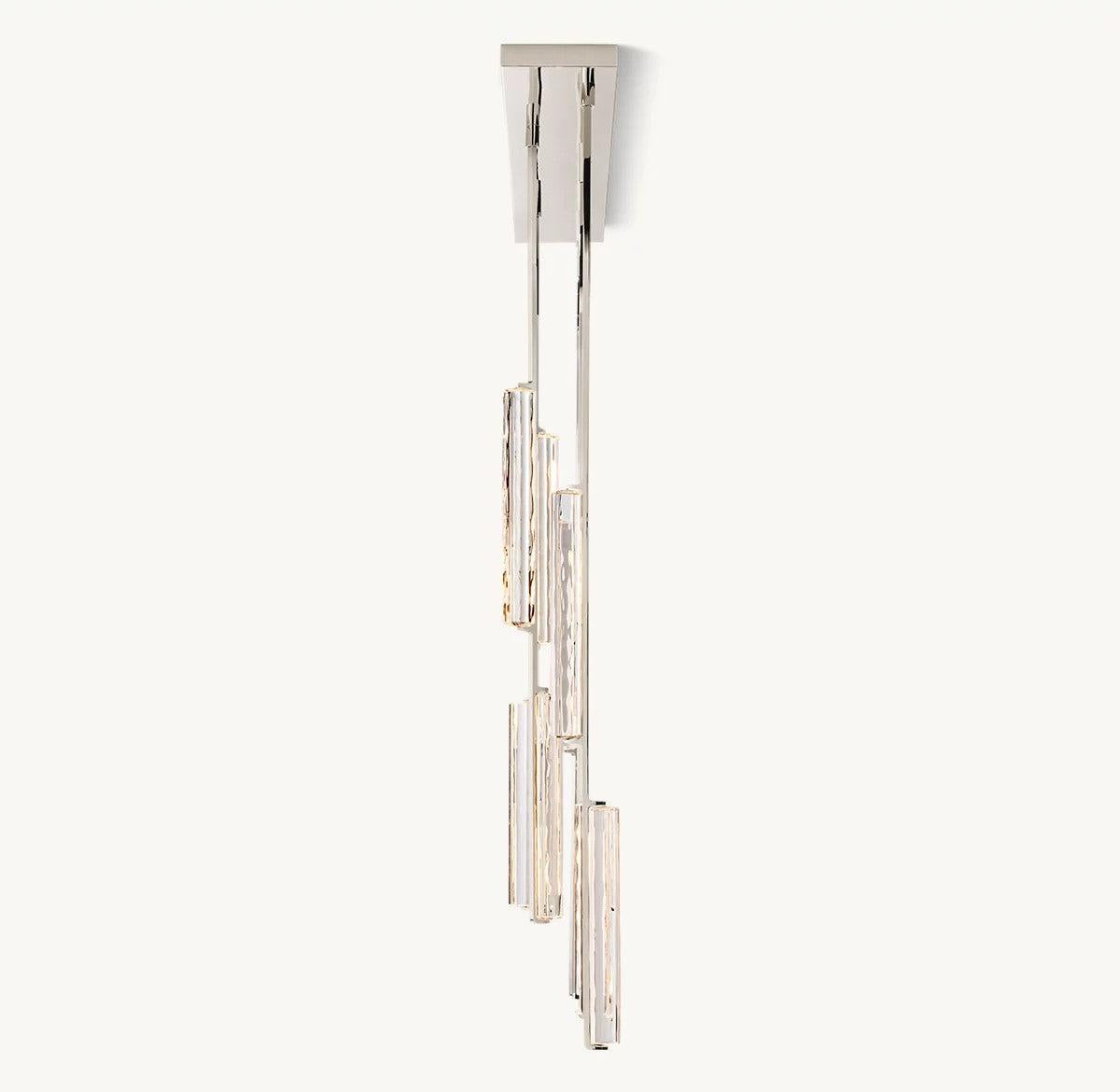 Audubon Linear Crystal Chandelier 54"L - King Lamps