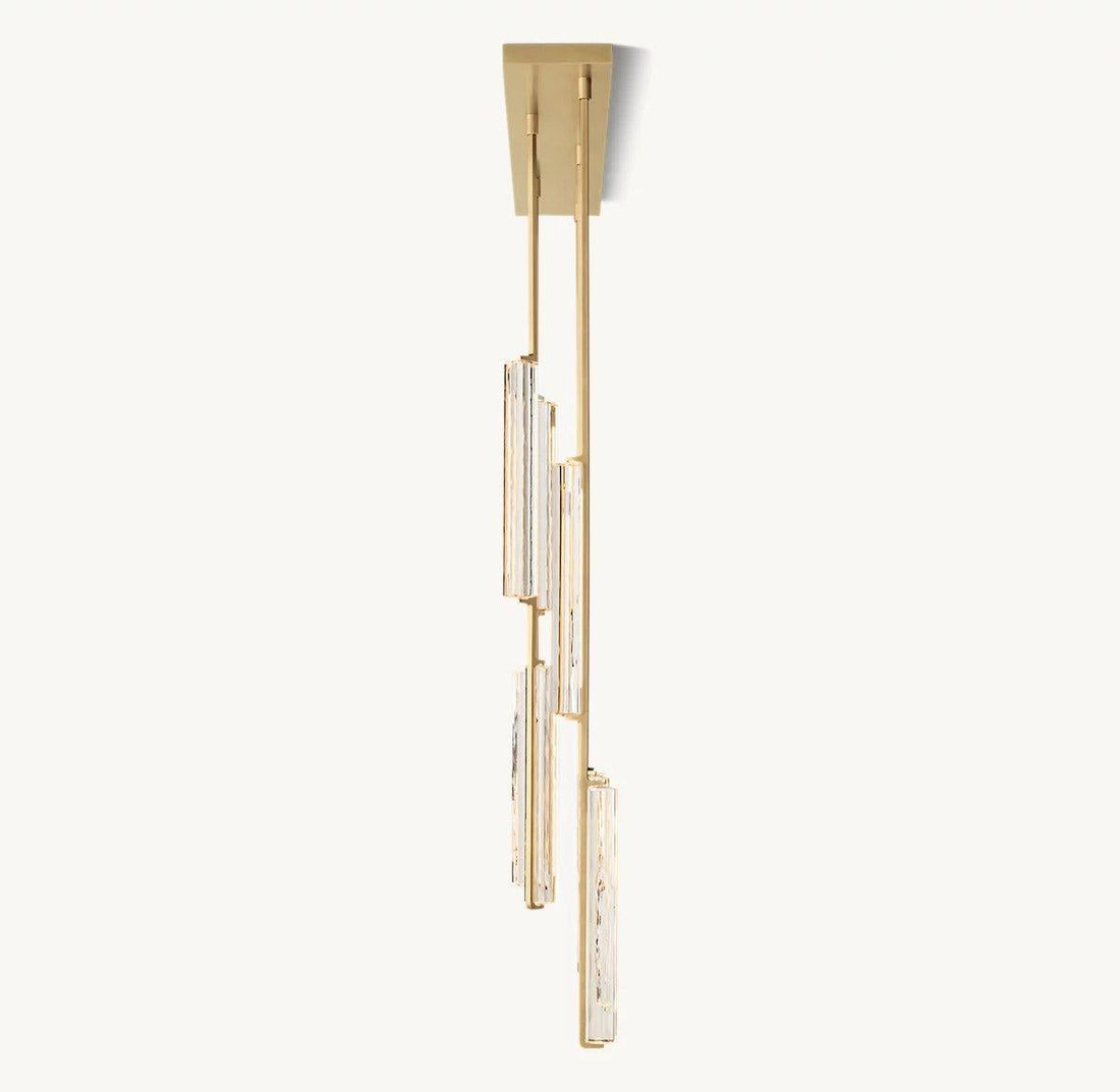 Audubon Linear Crystal Chandelier 54"L - King Lamps
