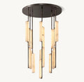 Audubon Alabaster Round Chandelier 40