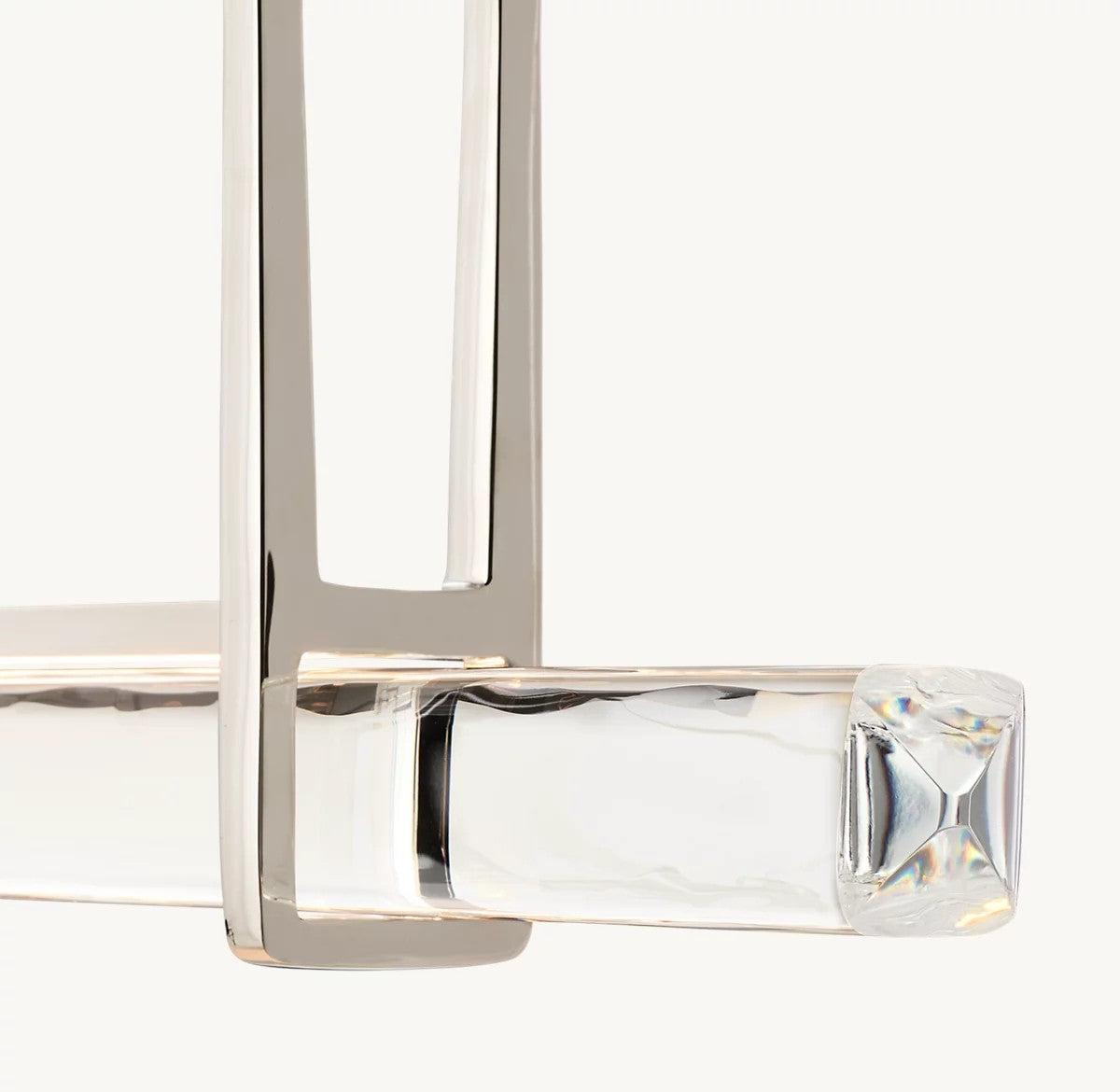 Audubon Single Bar Crystal Chandelier 60" - King Lamps