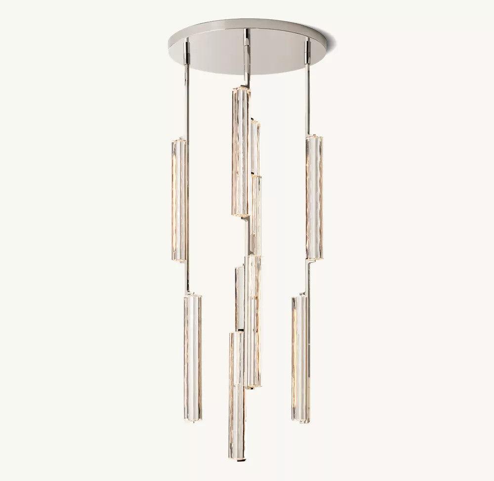 Audubon Round Crystal Chandelier 24"D - King Lamps