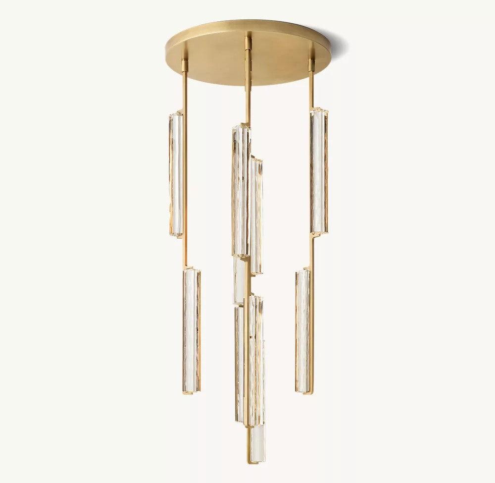Audubon Round Crystal Chandelier 24"D - King Lamps