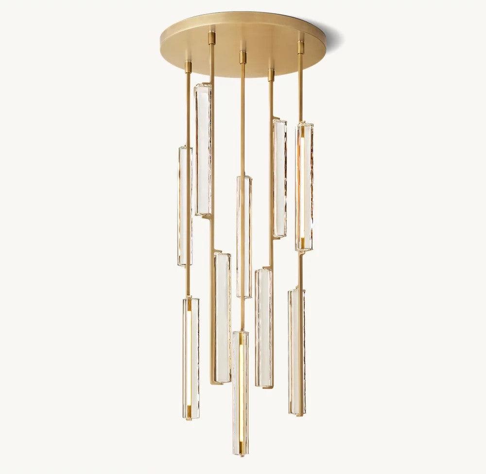 Audubon Round Crystal Chandelier 24"D - King Lamps