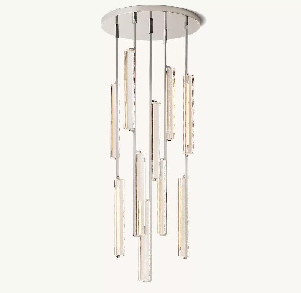 Audubon Round Crystal Chandelier 24"D - King Lamps