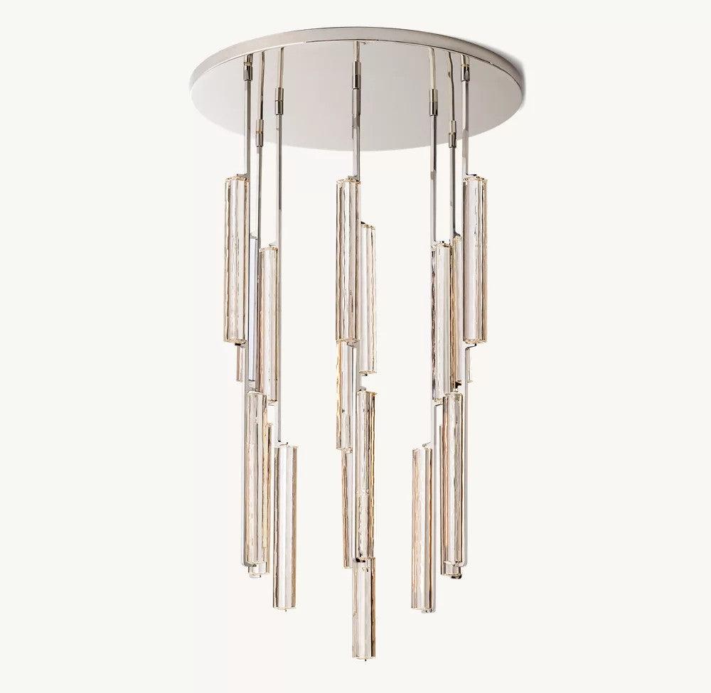Audubon Round Crystal Chandelier 40"D - King Lamps