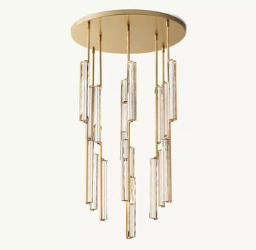 Audubon Round Crystal Chandelier 40"D - King Lamps