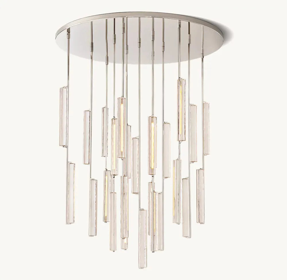 Audubon Round Crystal Chandelier 56"D - King Lamps