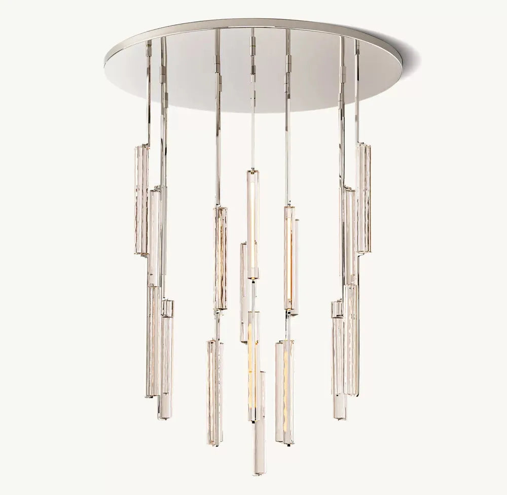 Audubon Round Crystal Chandelier 56"D - King Lamps