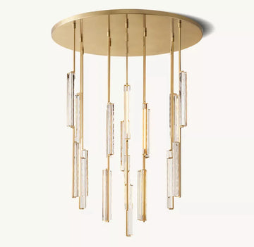 Audubon Round Crystal Chandelier 56"D - King Lamps