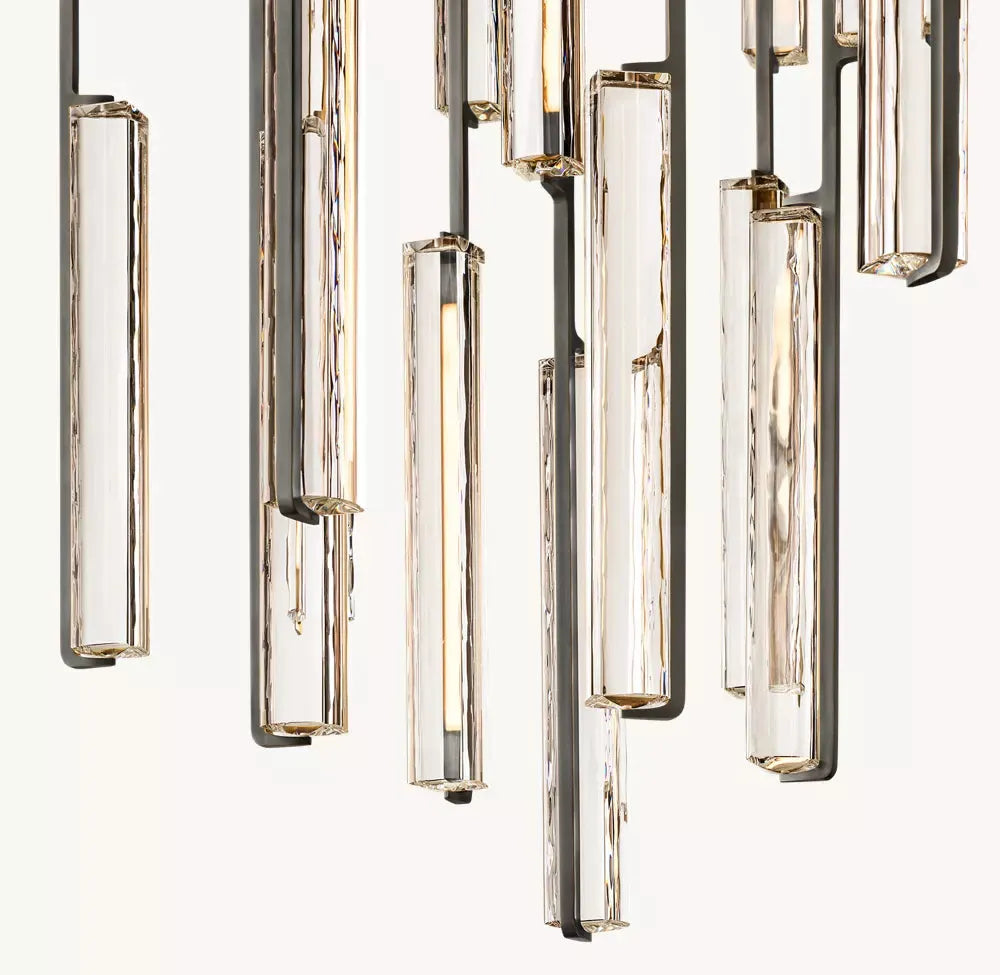 Audubon Round Crystal Chandelier 56"D - King Lamps