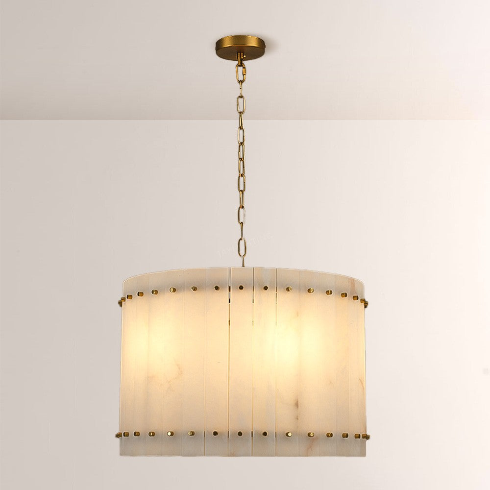 Aurelius Alabaster Round Chandelier 22‘’ - King Lamps