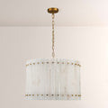 Aurelius Alabaster Round Chandelier 22‘’ - King Lamps