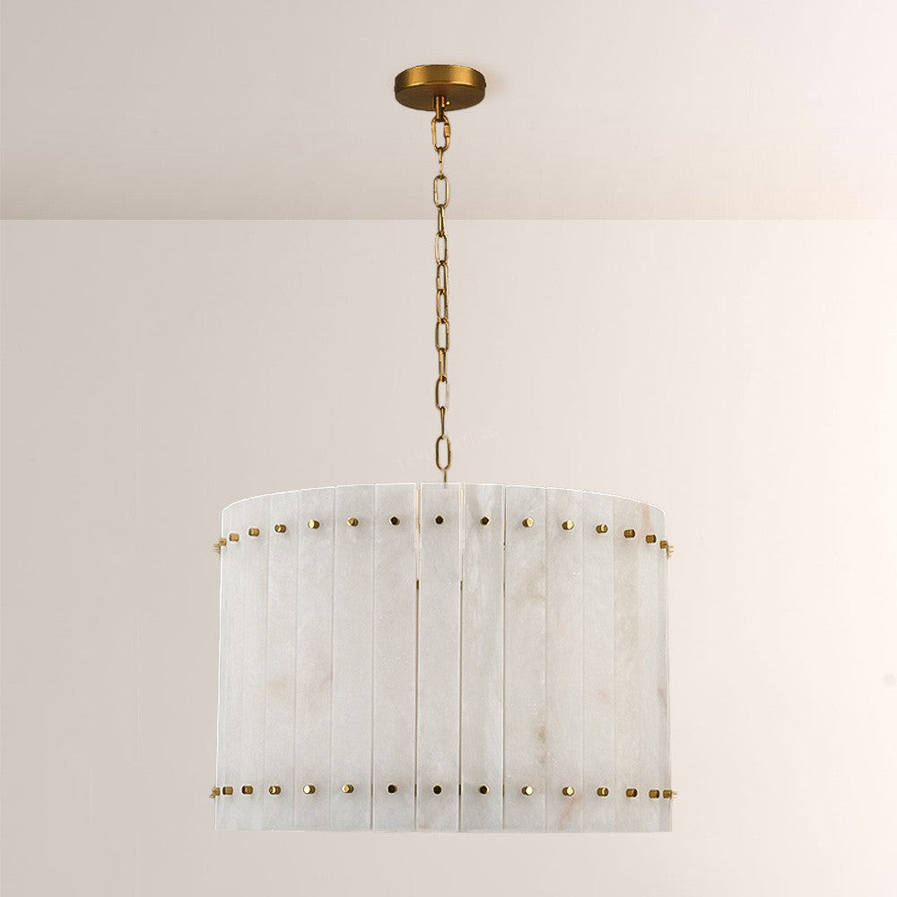 Aurelius Alabaster Round Chandelier 22‘’ - King Lamps