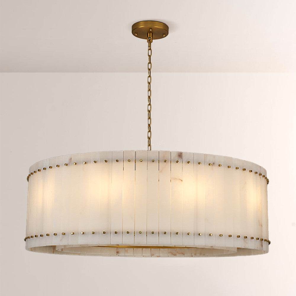 Aurelius Alabaster Round Chandelier 48‘’ - King Lamps