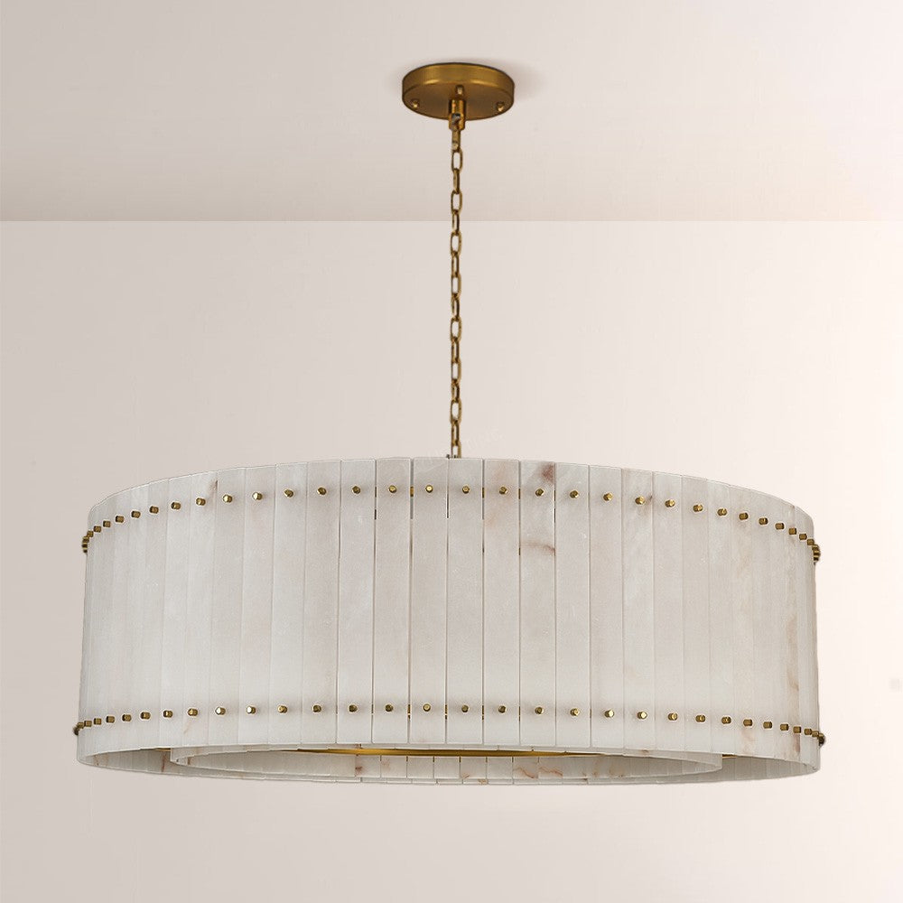 Aurelius Alabaster Round Chandelier 48‘’ - King Lamps