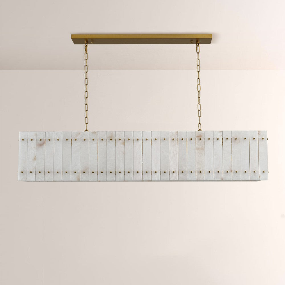 Aurelius Alabaster Linear Chandelier 54'' - King Lamps