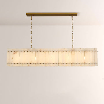 Aurelius Alabaster Linear Chandelier 72'' - King Lamps