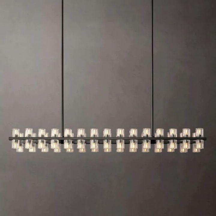 Arcachon Rectangular Chandelier 54" - King Lamps