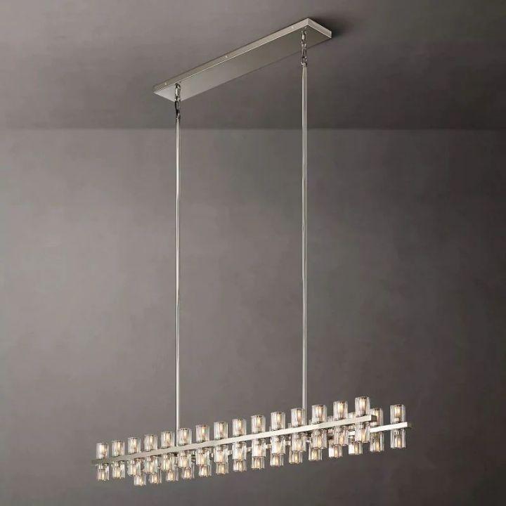 Arcachon Rectangular Chandelier 54" - King Lamps