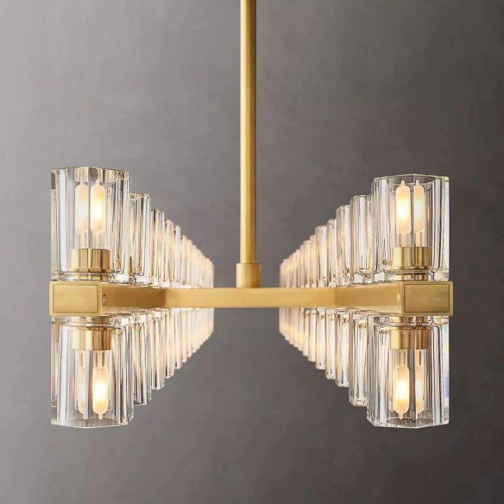 Arcachon Rectangular Chandelier 54" - King Lamps