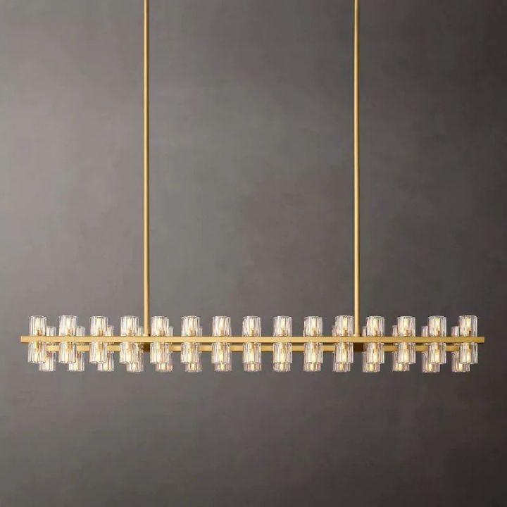 Arcachon Rectangular Chandelier 54" - King Lamps
