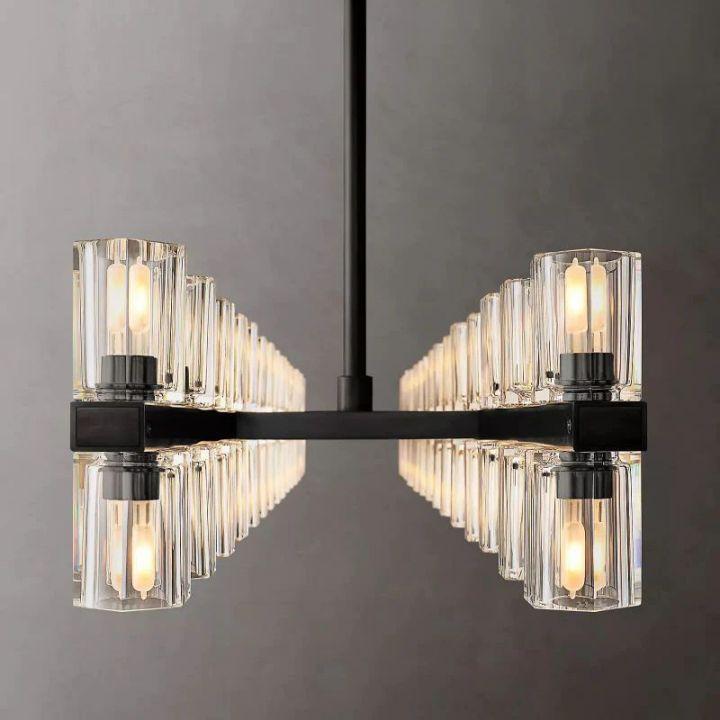 Arcachon Rectangular Chandelier 54" - King Lamps