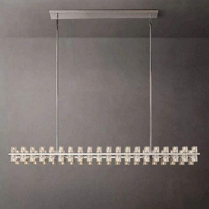 Arcachon Rectangular Chandelier 72" - King Lamps