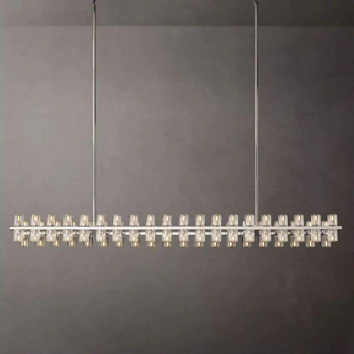 Arcachon Rectangular Chandelier 72" - King Lamps