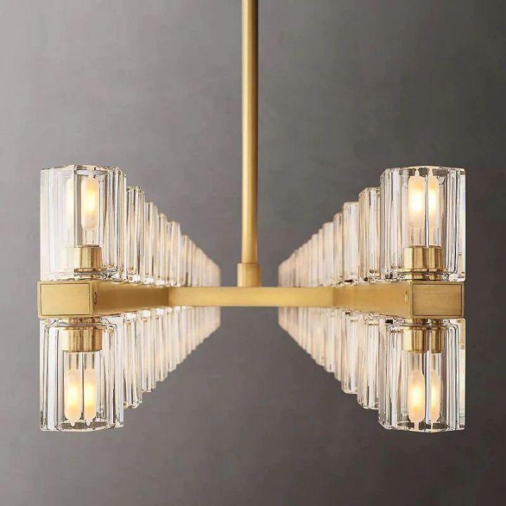 Arcachon Rectangular Chandelier 72" - King Lamps