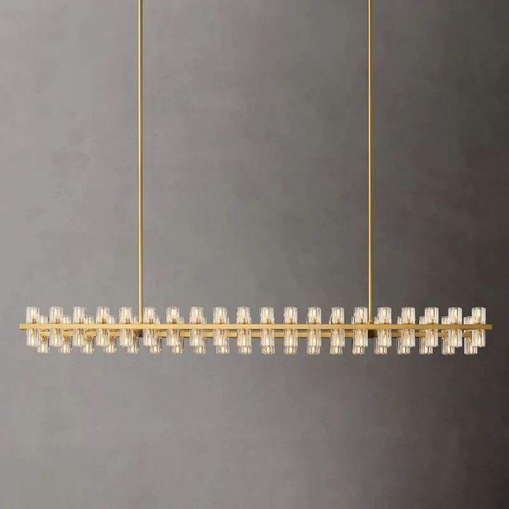 Arcachon Rectangular Chandelier 72" - King Lamps