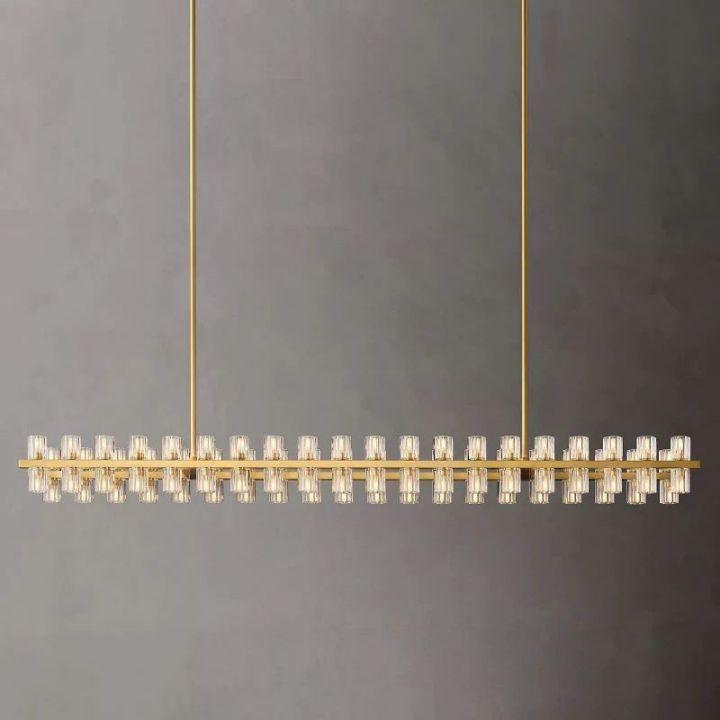 Arcachon Rectangular Chandelier 72" - King Lamps