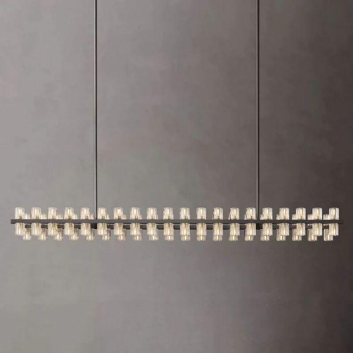 Arcachon Rectangular Chandelier 72" - King Lamps