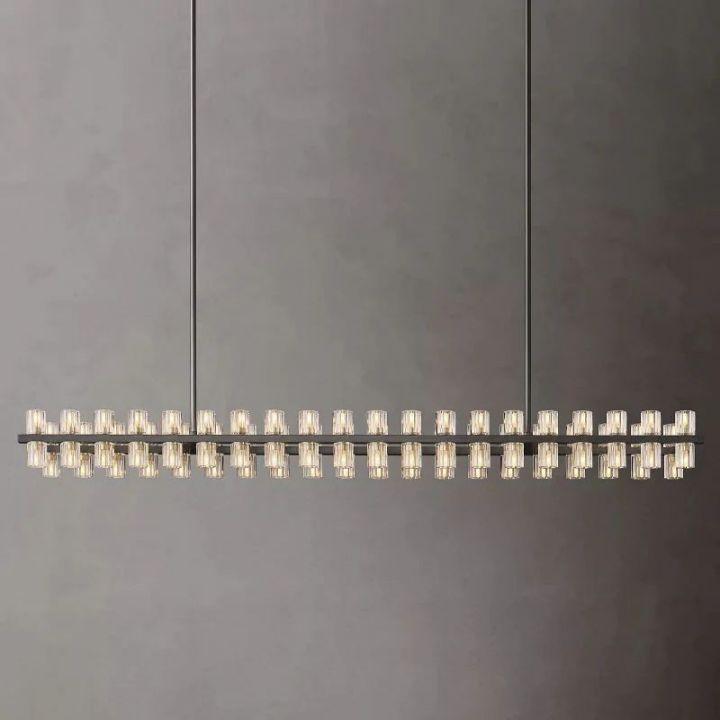 Arcachon Rectangular Chandelier 72" - King Lamps