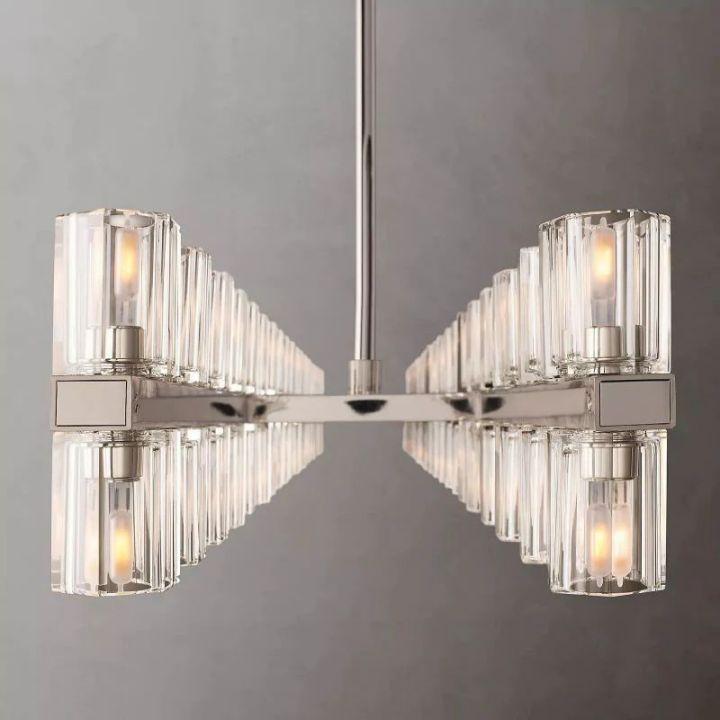 Arcachon Rectangular Chandelier 72" - King Lamps