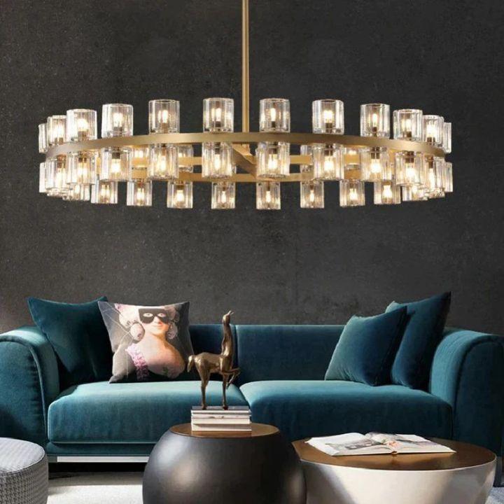 Arcachon Round Chandelier 48" - King Lamps