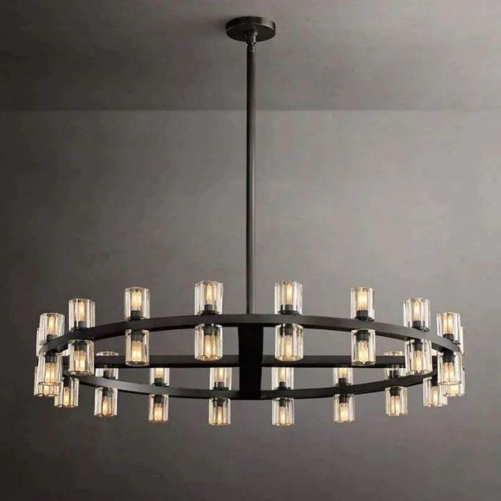 Arcachon Round Chandelier 48" - King Lamps