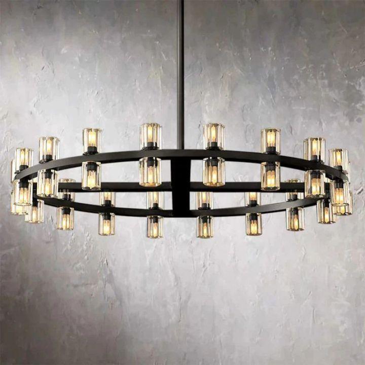 Arcachon Round Chandelier 48" - King Lamps