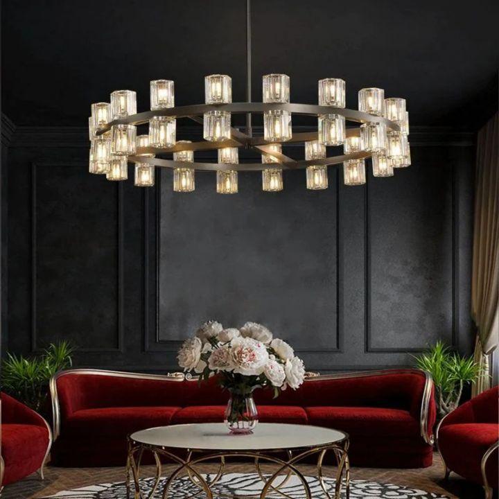 Arcachon Round Chandelier 48" - King Lamps