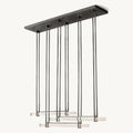 Audubon Triple Bar Linear Crystal Chandelier 60