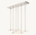 Audubon Triple Bar Linear Crystal Chandelier 60