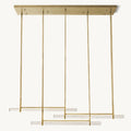Audubon Triple Bar Linear Crystal Chandelier 60