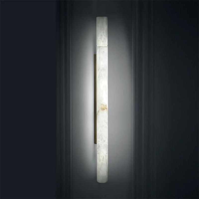 Alabaster Pillar Sconce - King Lamps