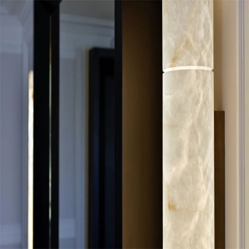 Alabaster Pillar Sconce - King Lamps