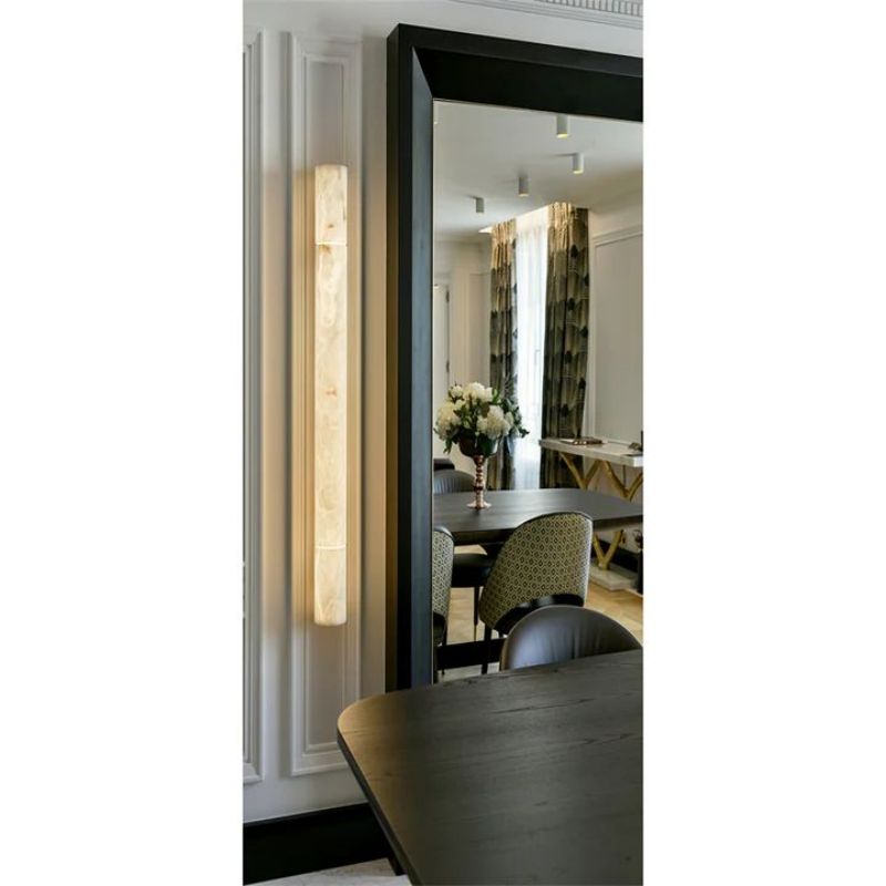 Alabaster Pillar Sconce - King Lamps