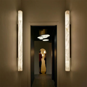 Alabaster Pillar Sconce - King Lamps