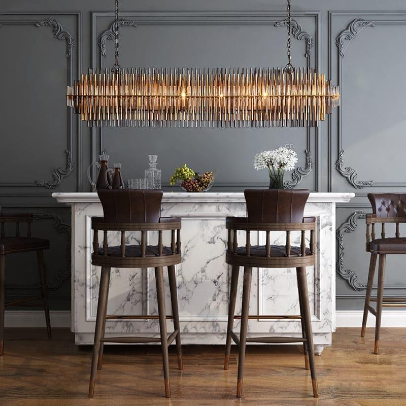 Emily Rectangular Chandelier 54" - King Lamps