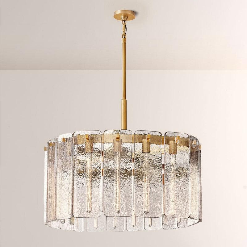 Camette Glass Round Chandelier 36"D - King Lamps
